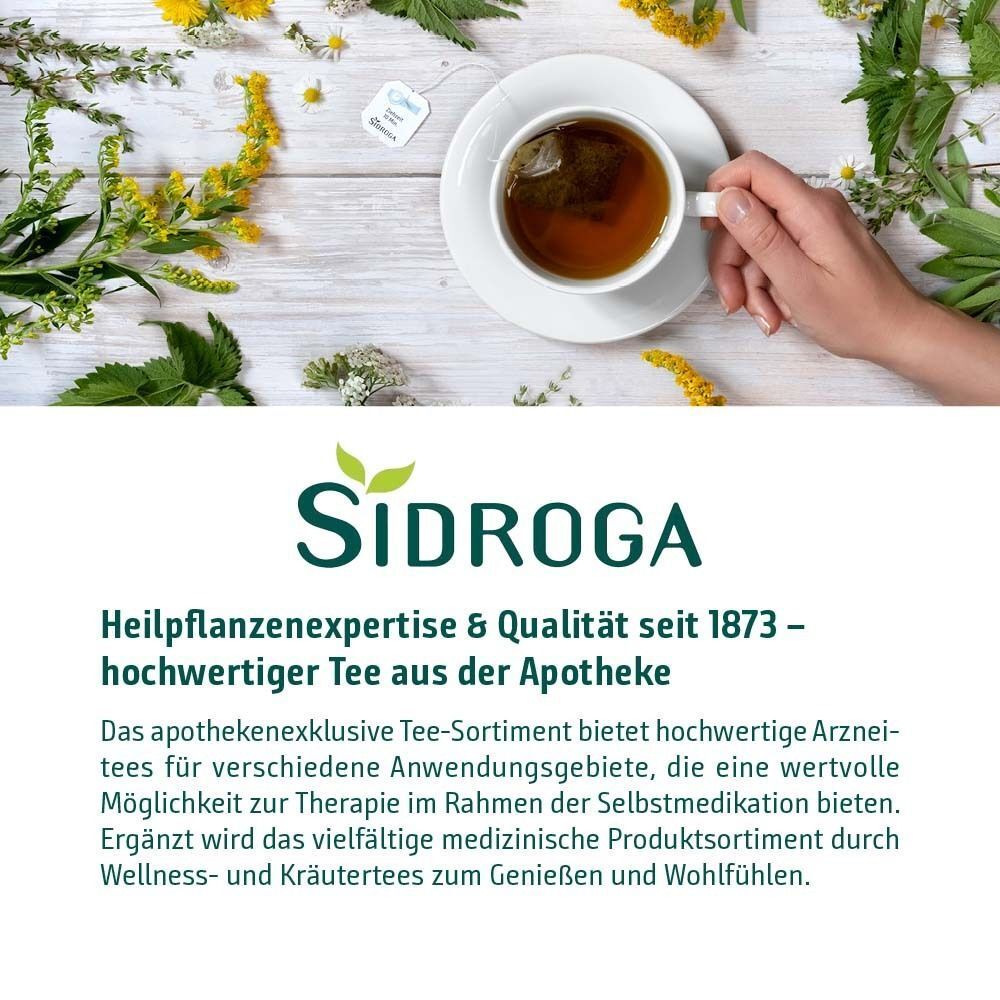 Sidroga®: Hochwertiger Tee aus der Apotheke, Heilpflanzenexpertise seit 1873.