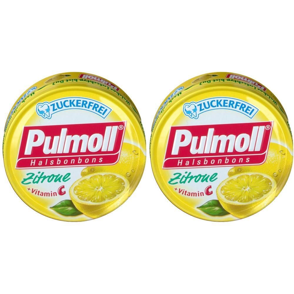 Pulmoll Zitrone zuckerfrei Bonbons 2x 2x50 g