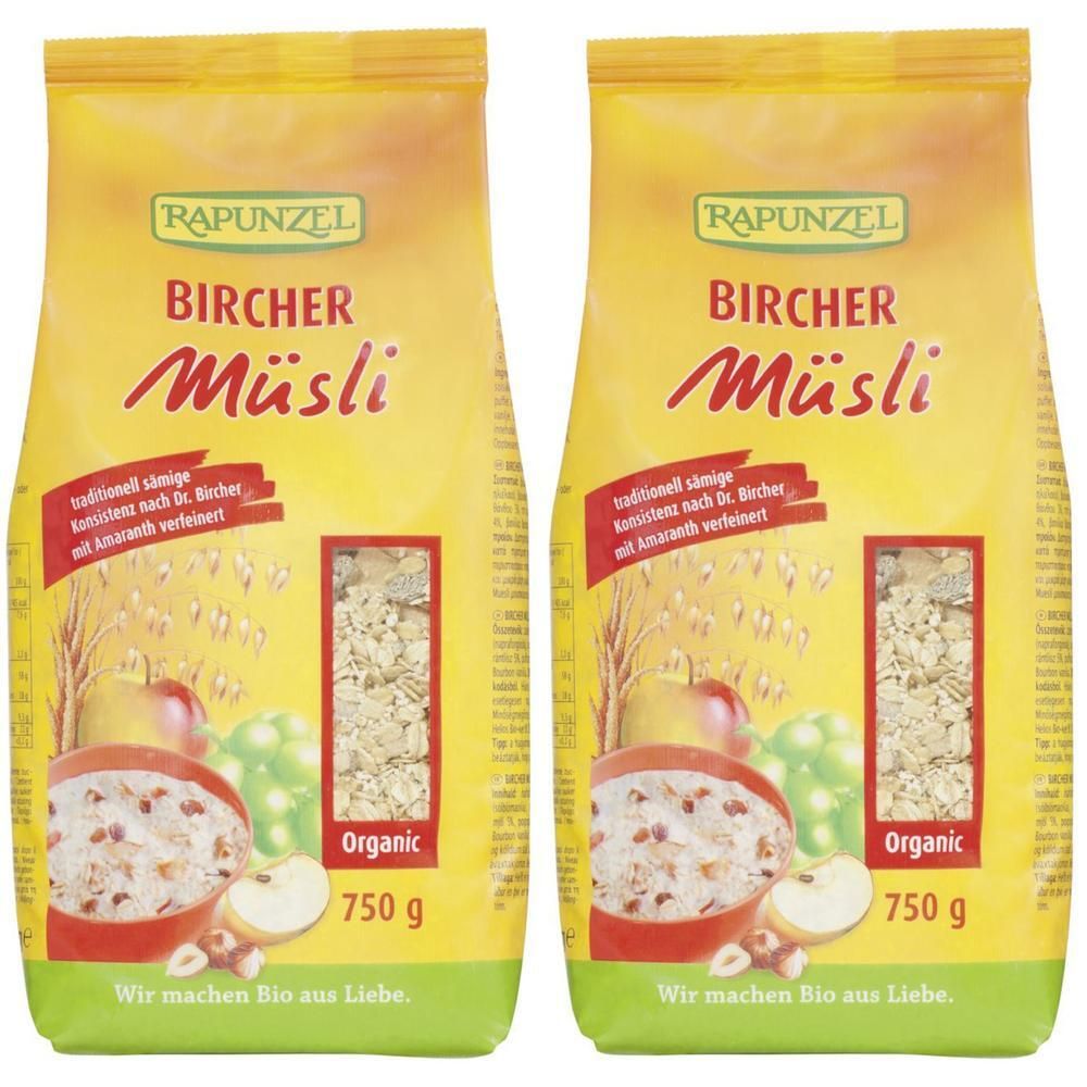 Rapunzel Bio Bircher Müsli 2x 2x750 g