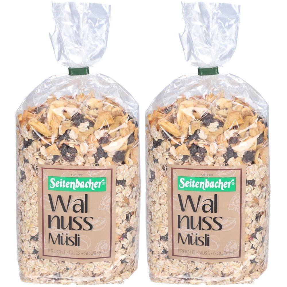 Seitenbacher Walnuss Müsli 2x 2x750 g