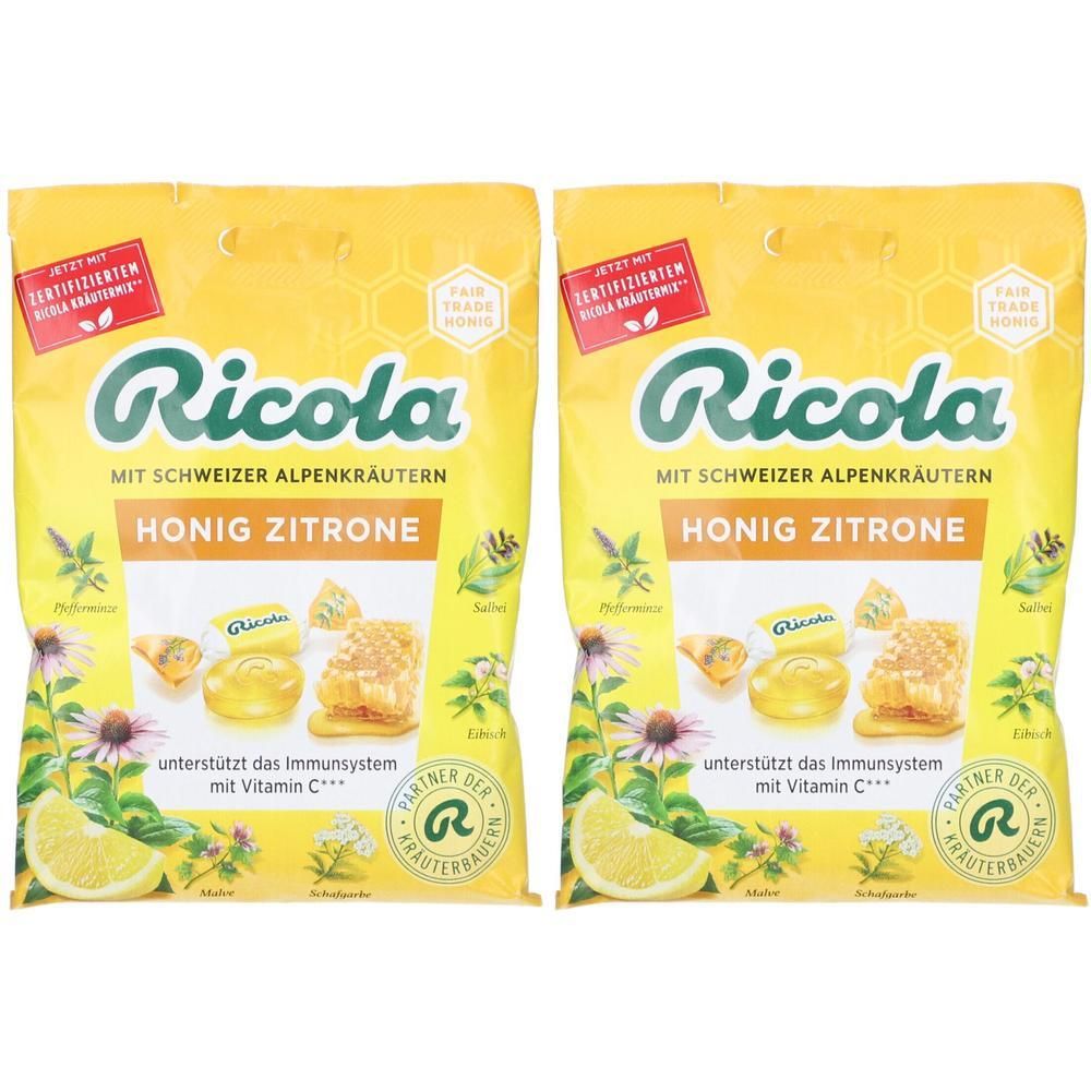 Ricola m.Z.Beutel Echinacea Honig Zitrone Bonbons 2x 2x75 g