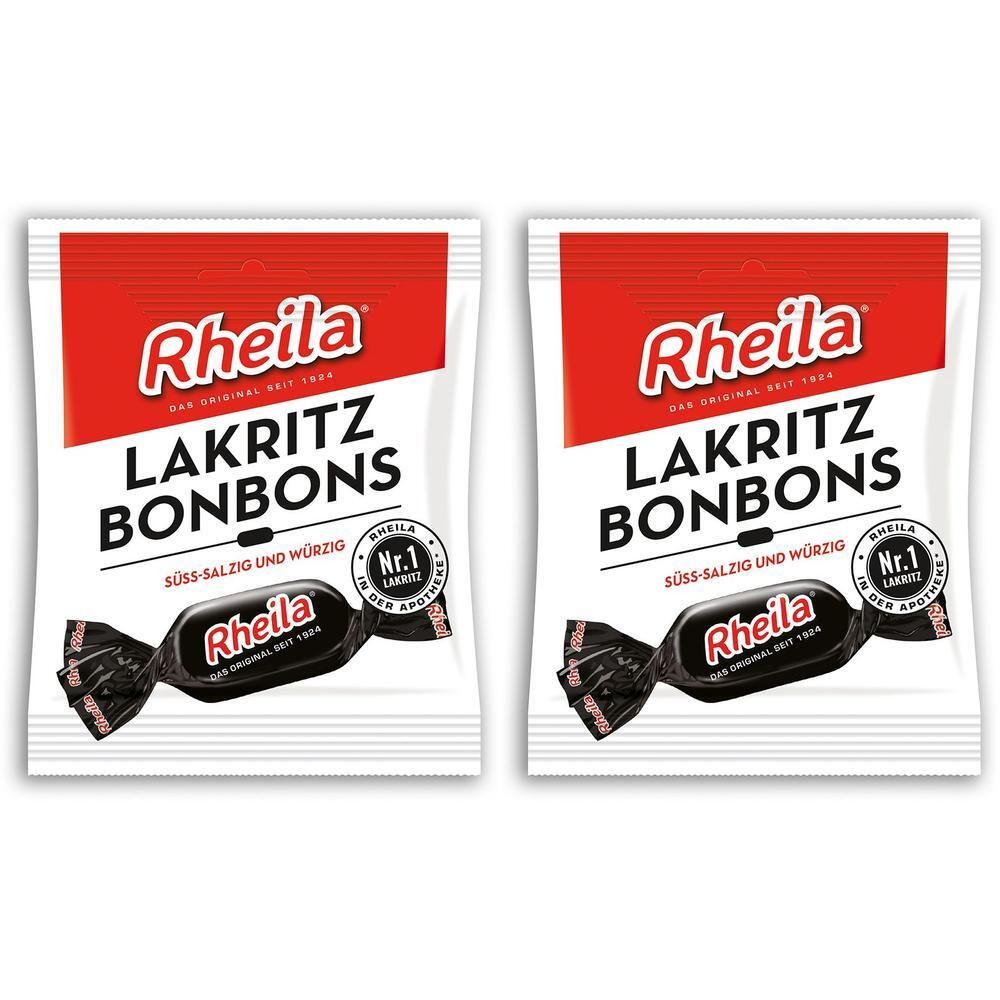 Rheila Lakritz Bonbons mit Zucker 2x 2x50 g