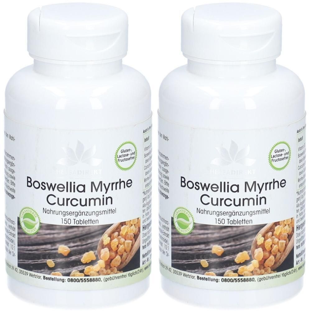 Boswellia Myrrhe Curcumin Tabletten 2x 2x150 St