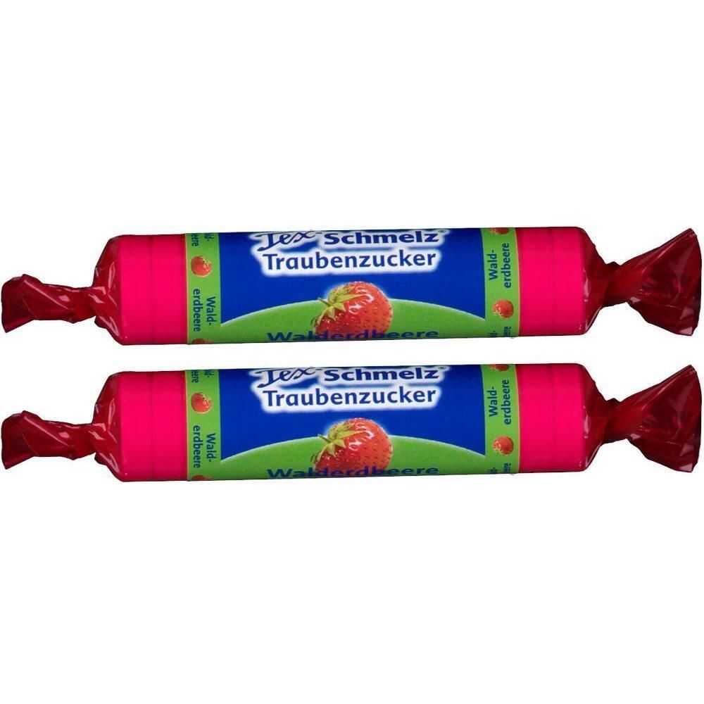Soldan Tex Schmelz Traubenzucker Walderdbeere Rol. 2x 2x33 g Bonbons