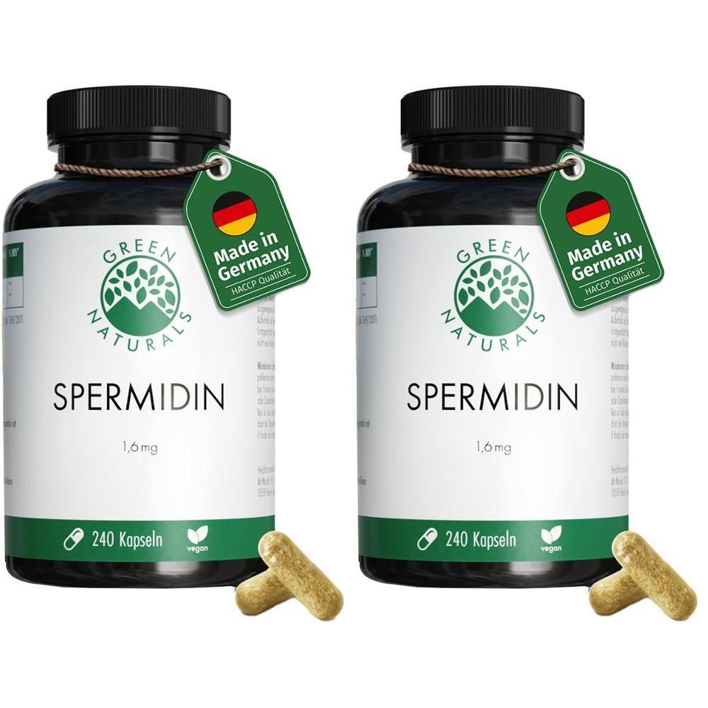 Green Naturals Spermidin 1,6 mg vegan Kapseln 2x 2x240 St