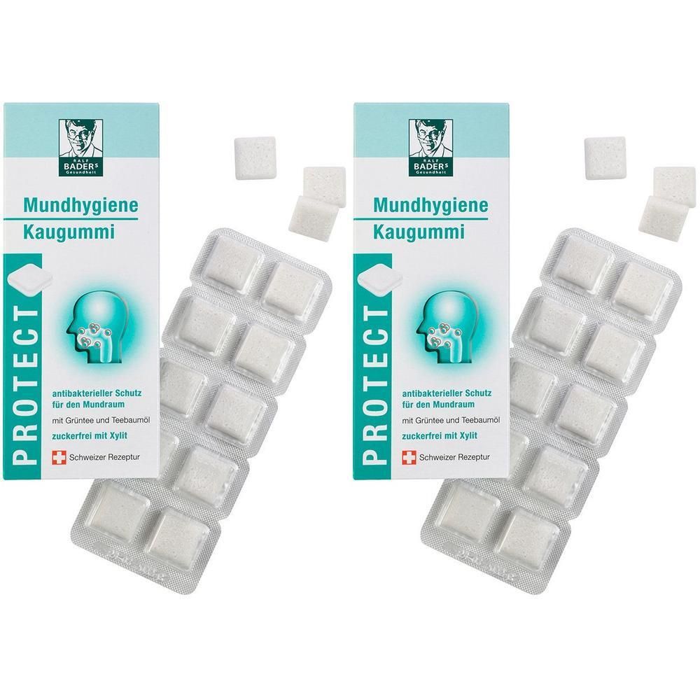 Baders Protect Gum Mundhygiene 2x 2x20 St Kaugummi