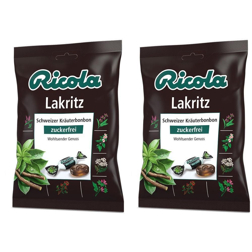 Ricola o.Z.Beutel Lakritz Bonbons 2x 2x75 g