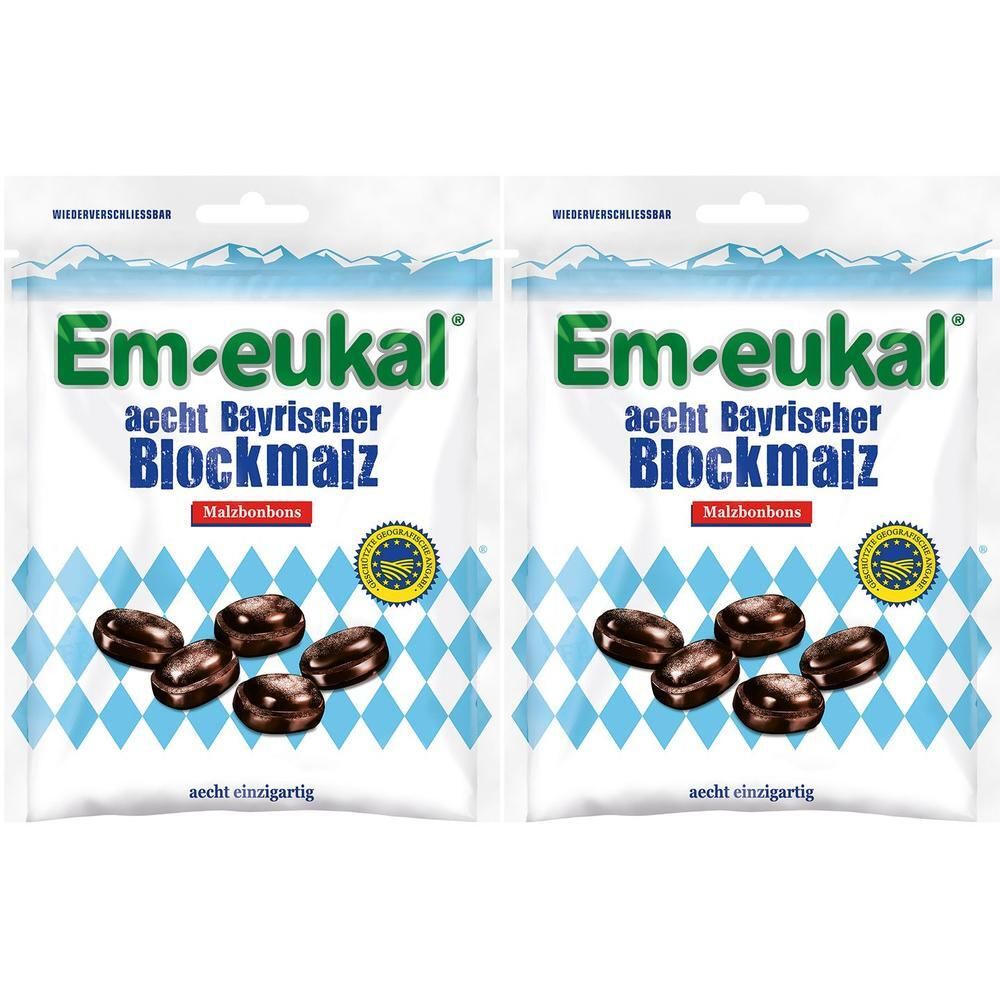 Em-Eukal Bonbons aecht Bayrischer Blockmalz gg.Azh 2x 2x100 g