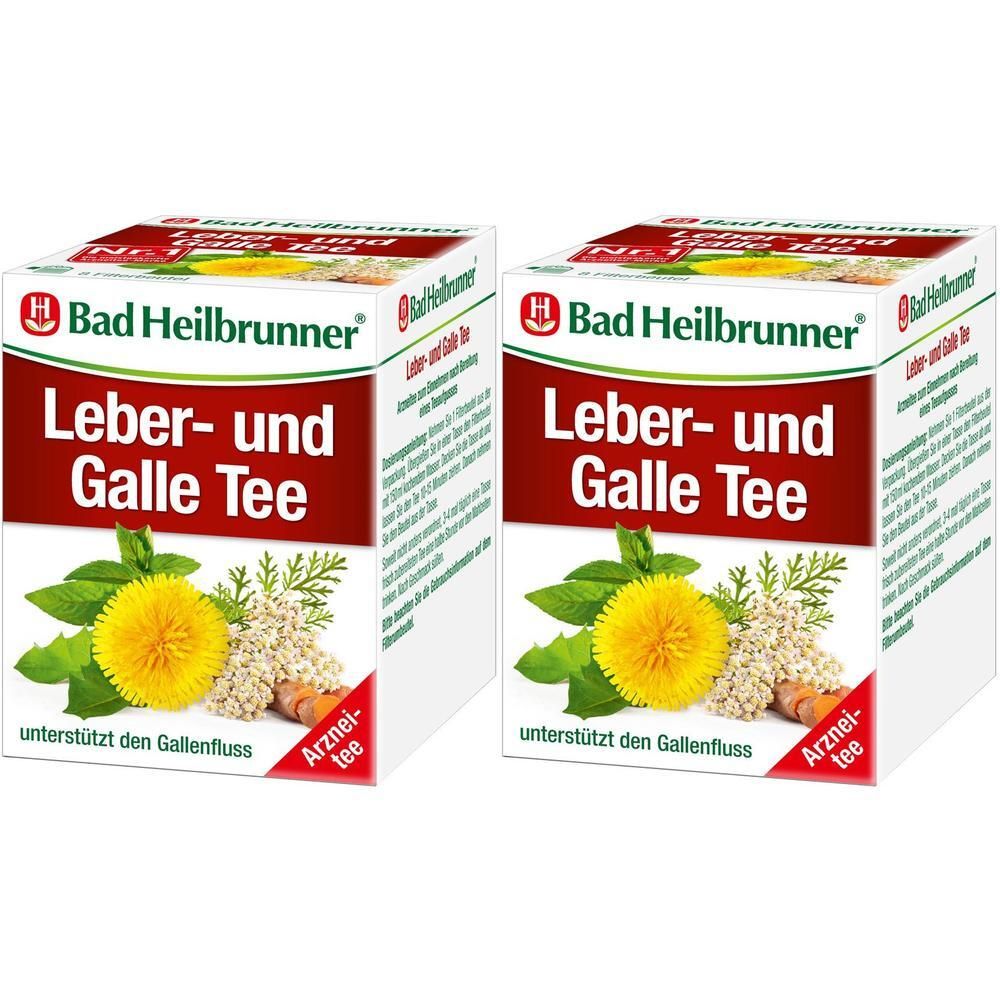 BAD Heilbrunner Leber- und Galletee Filterbeutel 2x 2x8x1,75 g