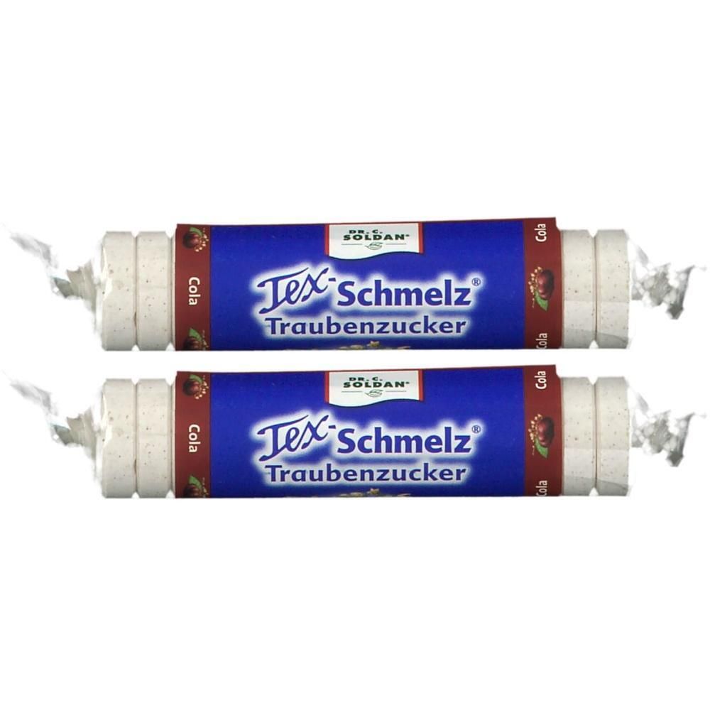 Soldan Tex Schmelz Traubenzucker Cola Rolle 2x 2x33 g Bonbons