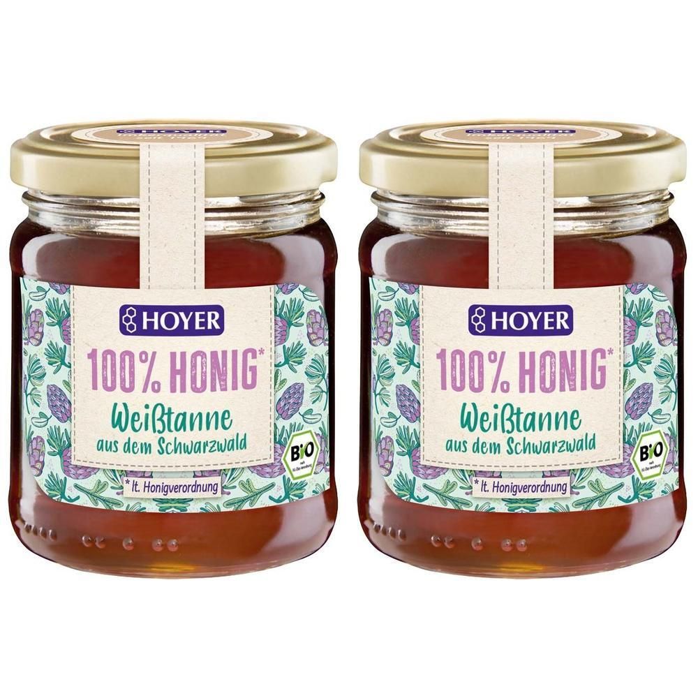 Hoyer Honig Weißtanne Bio 2x 2x250 g