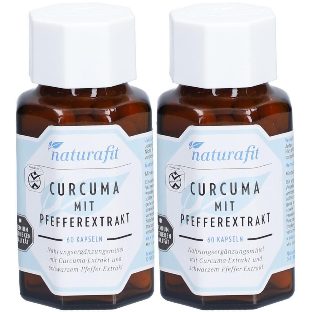 Naturafit Curcuma mit Pfeffer Kapseln 2x 2x60 St