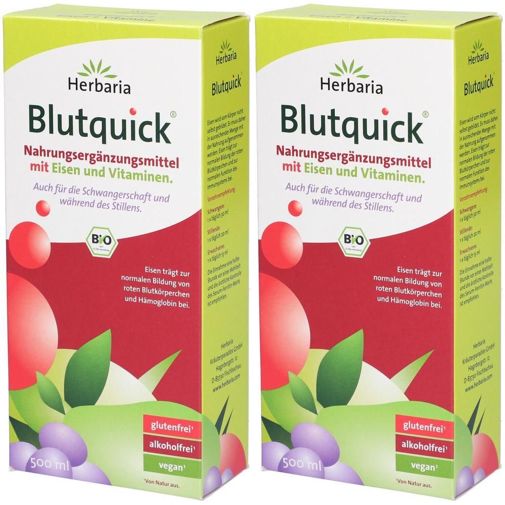 Blutquick Bio 2x 2x500 ml Saft