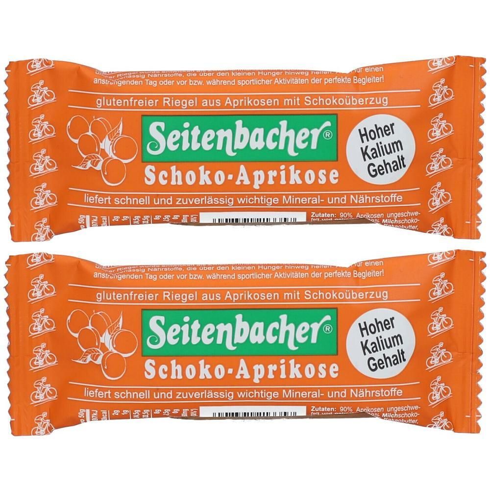 Seitenbacher Aprikosenriegel, Schoko 2x 2x50 g