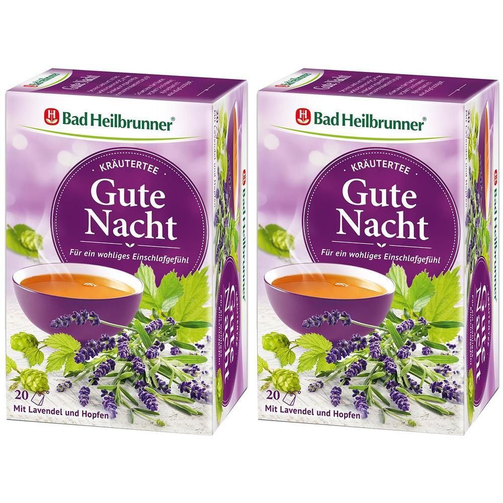 BAD Heilbrunner Kräutertee Gute Nacht Filterbeutel 2x 2x20 St