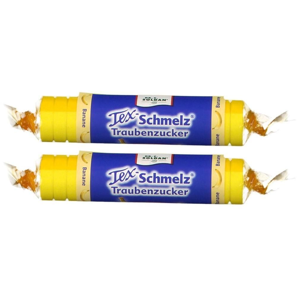 Soldan Tex Schmelz Traubenzucker Banane Rolle 2x 2x33 g Bonbons