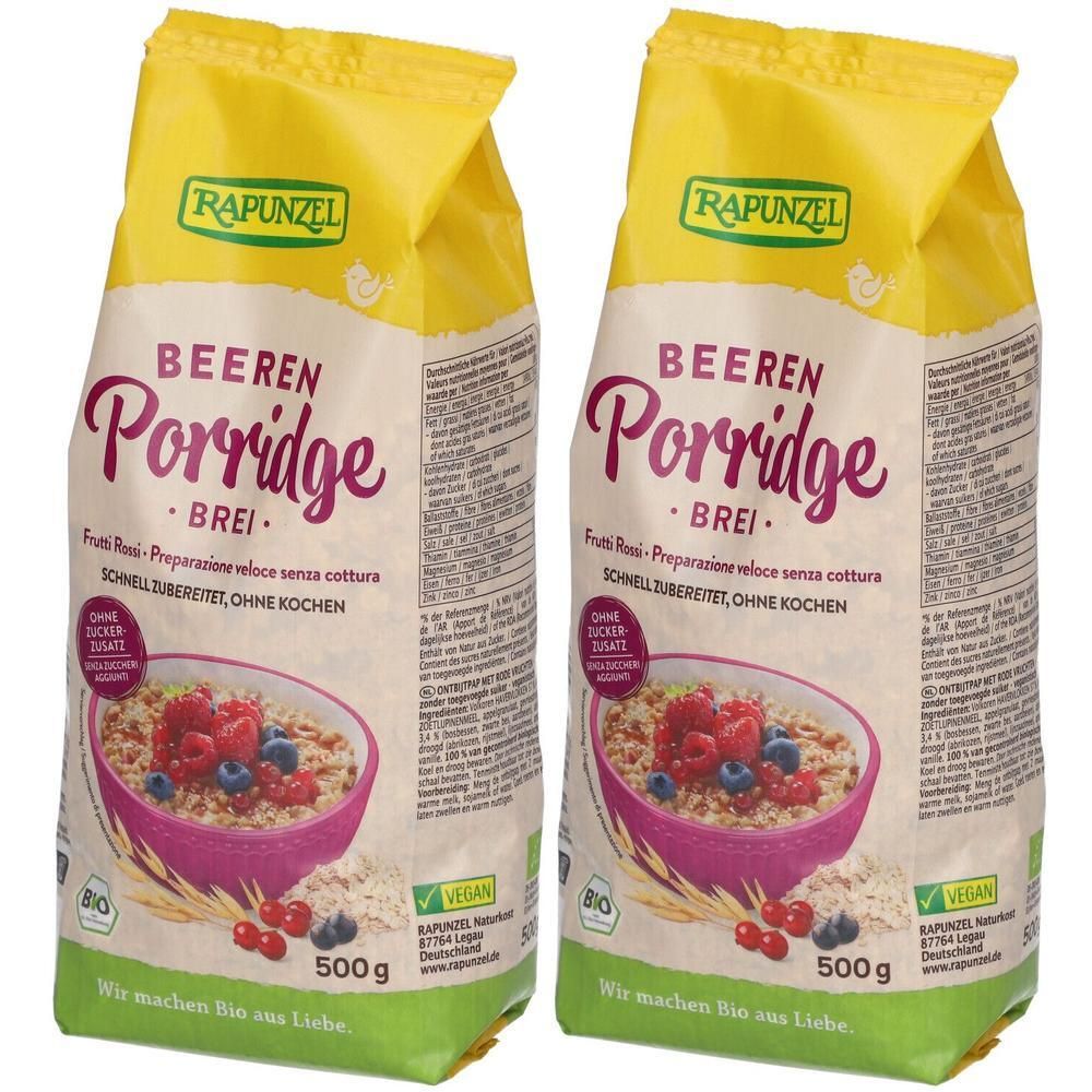 Rapunzel Porridge / Brei Beeren Bio 2x 2x500 g