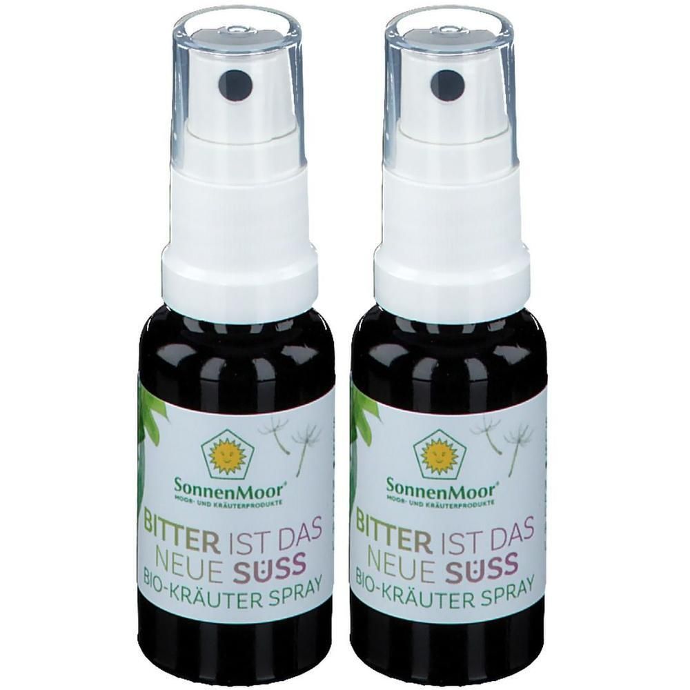 BIO Kräuterspray Bitter ist das neue Süss 2x 2x20 ml Sprühflasche