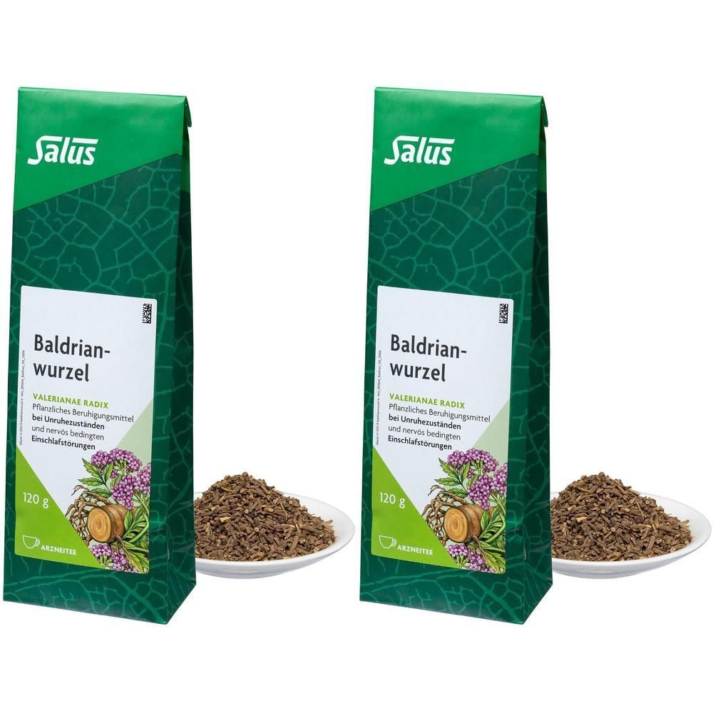 Baldrianwurzel Tee Bio Valerianae radix Salus 2x 2x120 g