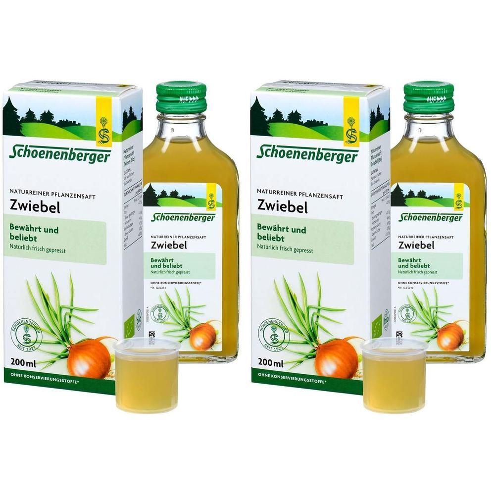 Zwiebelsaft Schoenenberger Bio 2x 2x200 ml Saft