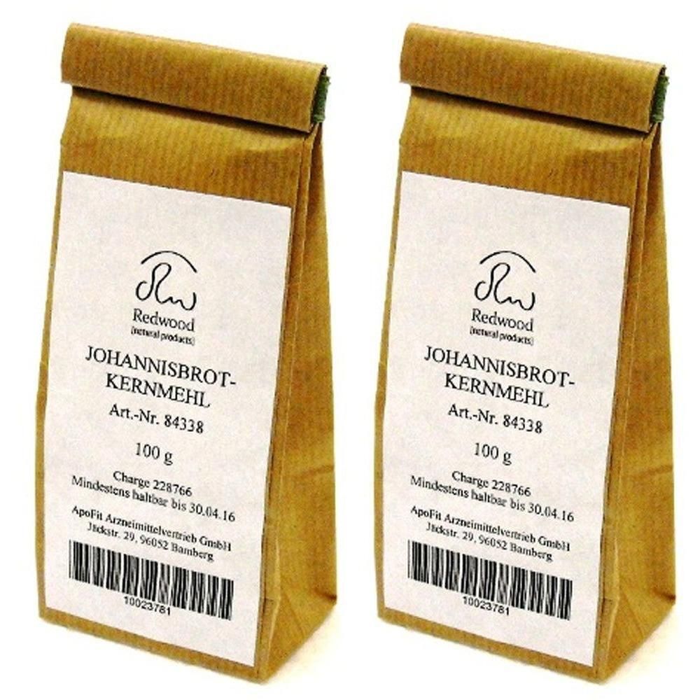Johannisbrotkernmehl 2x 2x100 g Pulver