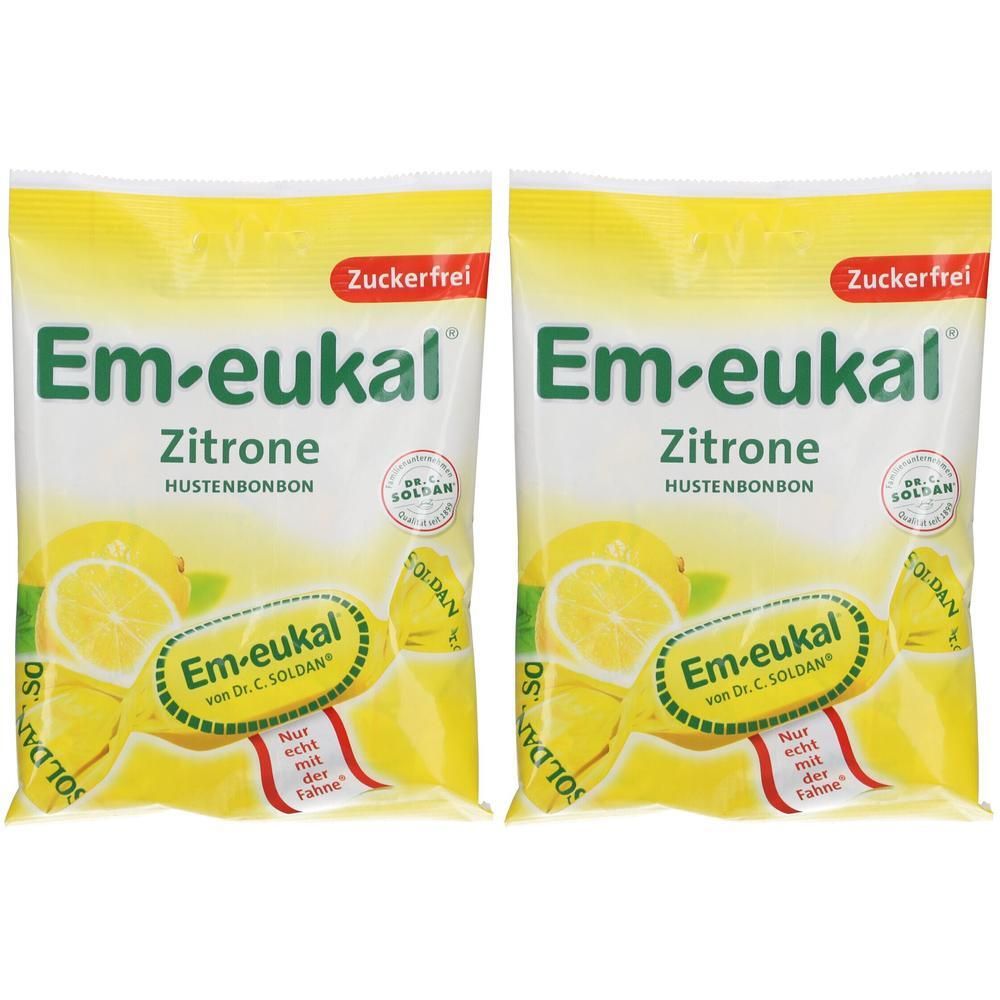 Em-Eukal Bonbons Zitrone zuckerfrei 2x 2x75 g