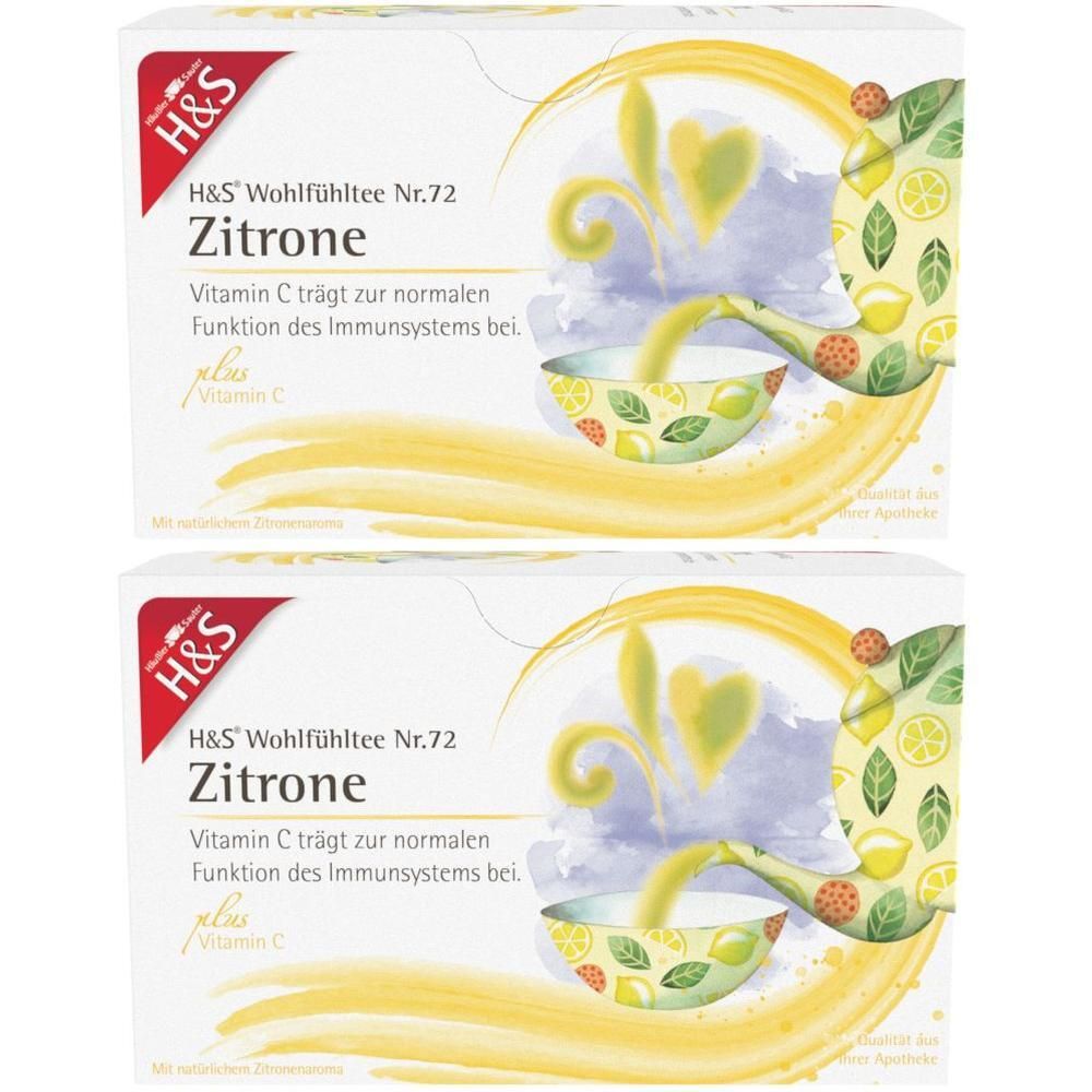 H&S Zitrone mit Vitamin C Filterbeutel 2x 2x20x2,5 g