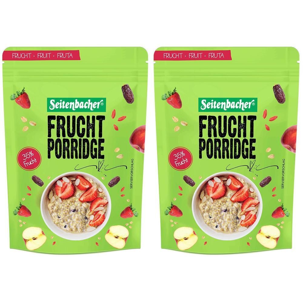 Seitenbacher Porridge Frucht, 500g 2x 2x500 g Pulver