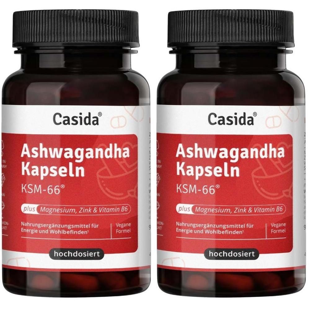 Ashwagandha Kapseln Ksm-66 hochdosiert 2x 2x90 St