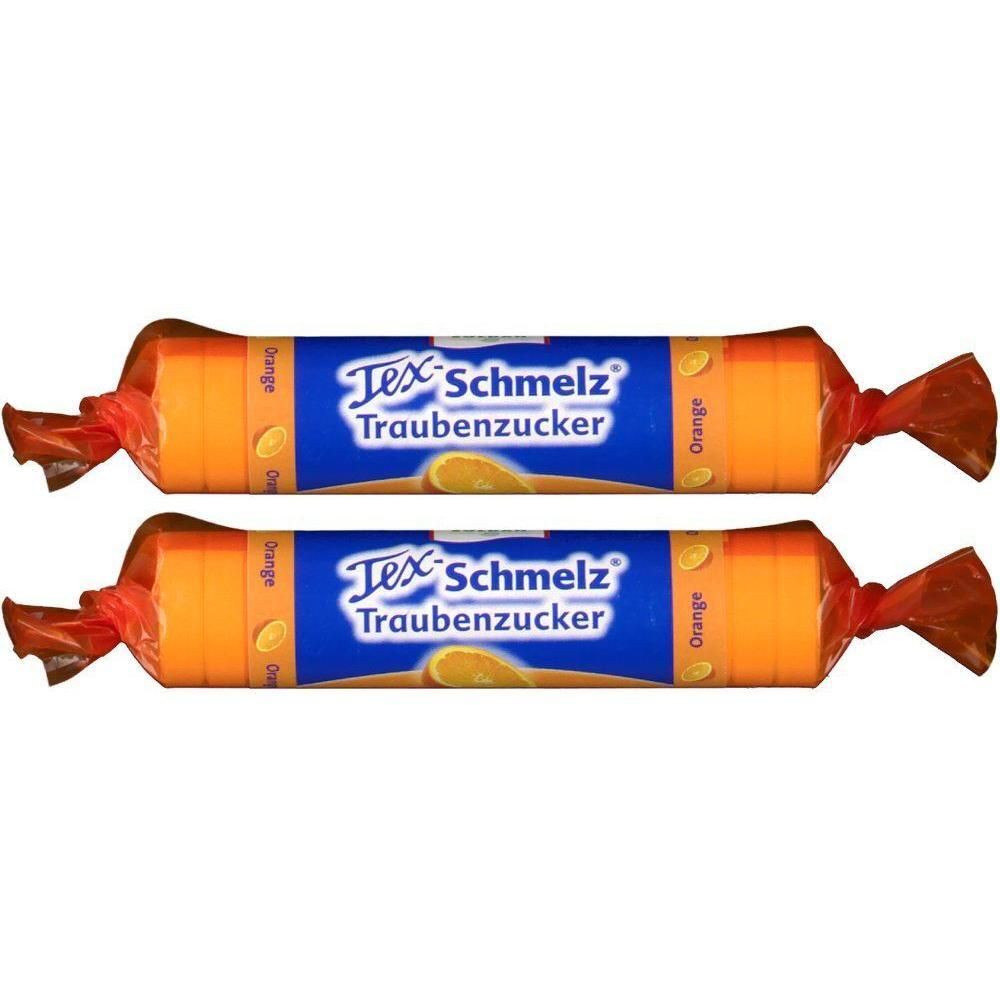Soldan Tex Schmelz Traubenzucker Orange Rolle 2x 2x33 g Bonbons