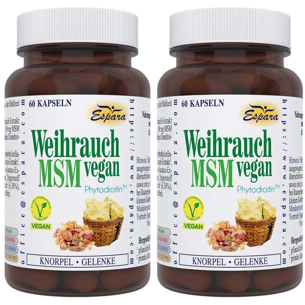 Weihrauch MSM vegan Kapseln 2x 2x60 St