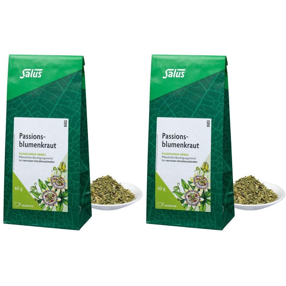 Passionsblumenkraut Arzneitee Passiflorae h.Salus 2x 2x60 g Tee