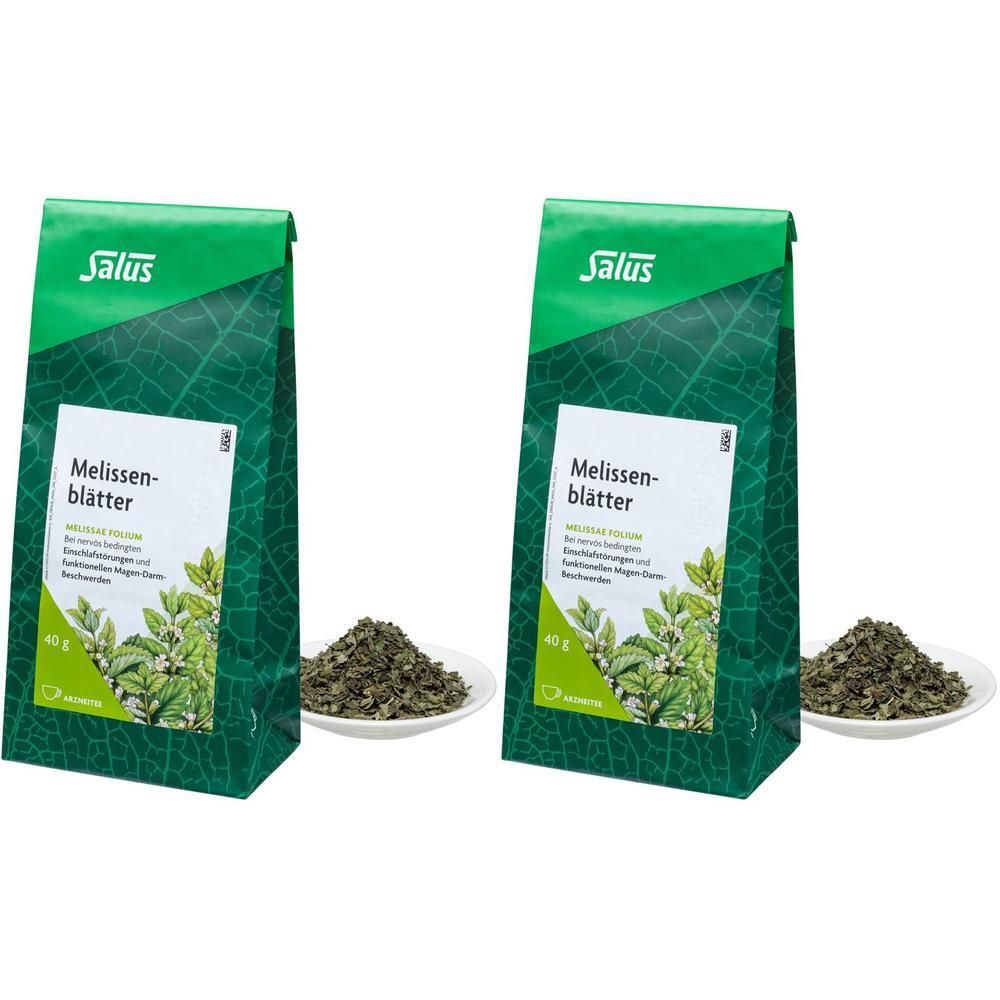 Melissenblätter Arzneitee Melissae fol.Bio Salus 2x 2x40 g Tee