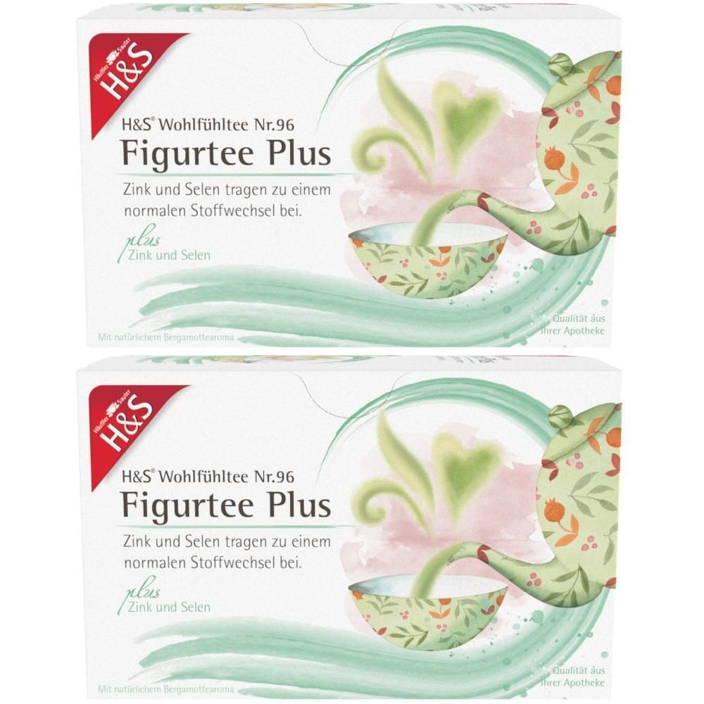 H&S Figurtee Plus mit Zink und Selen Filterbeutel 2x 2x20x1,5 g