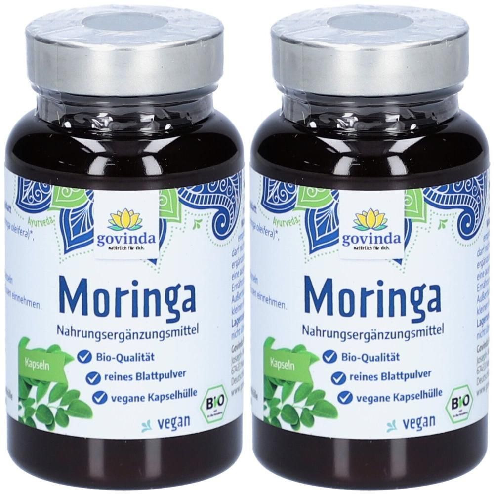 Govinda Moringa Kapseln Bio 45 g PET 2x 2x45