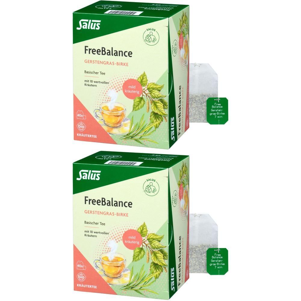 Freebalance Gerstengras-Birke Tee Bio Salus Fbtl. 2x 2x40 St Filterbeutel