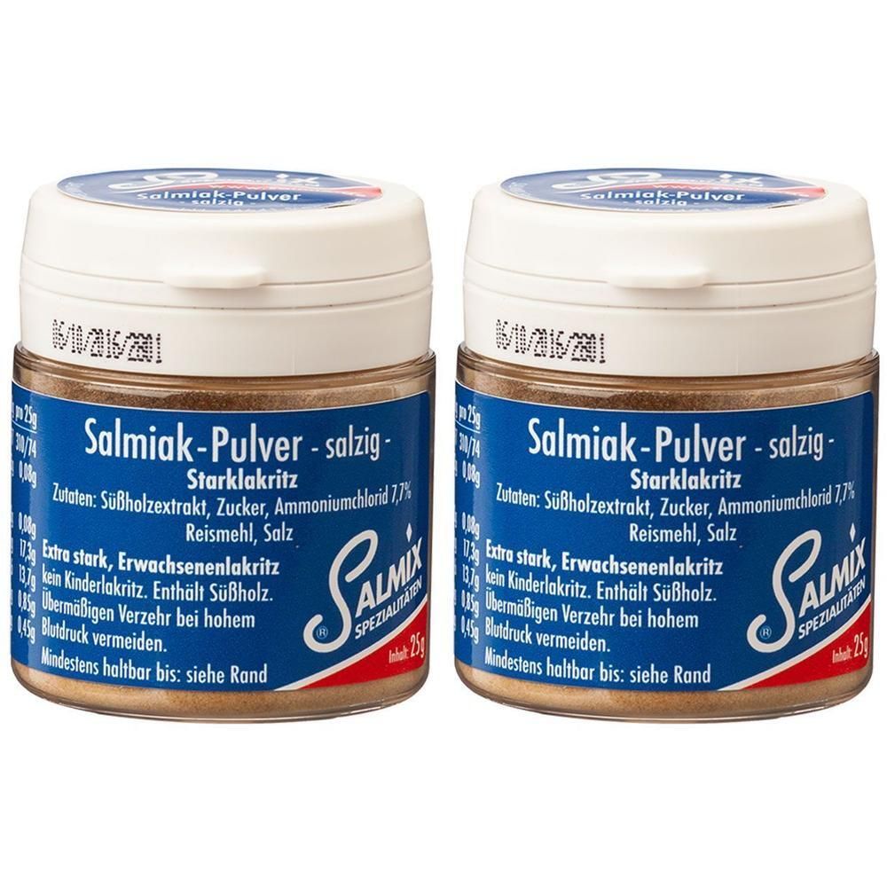 Salmix Salmiakpulver salzig 2x 2x25 g Pulver