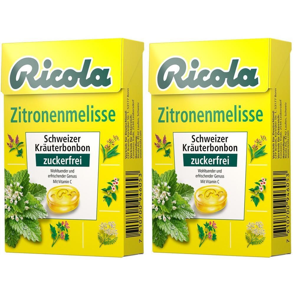 Ricola o.Z.Box Zitronenmelisse Bonbons 2x 2x50 g