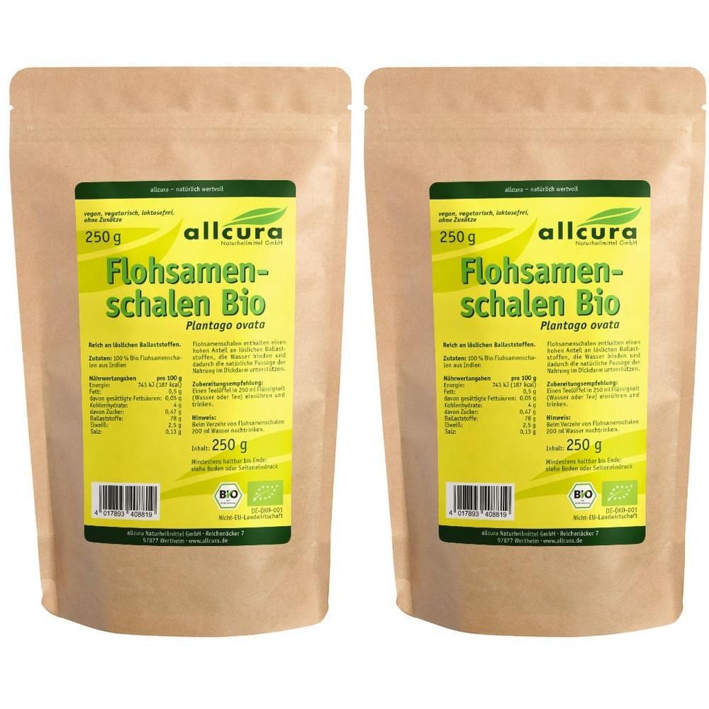 Flohsamenschalen Bio 2x 2x250 g