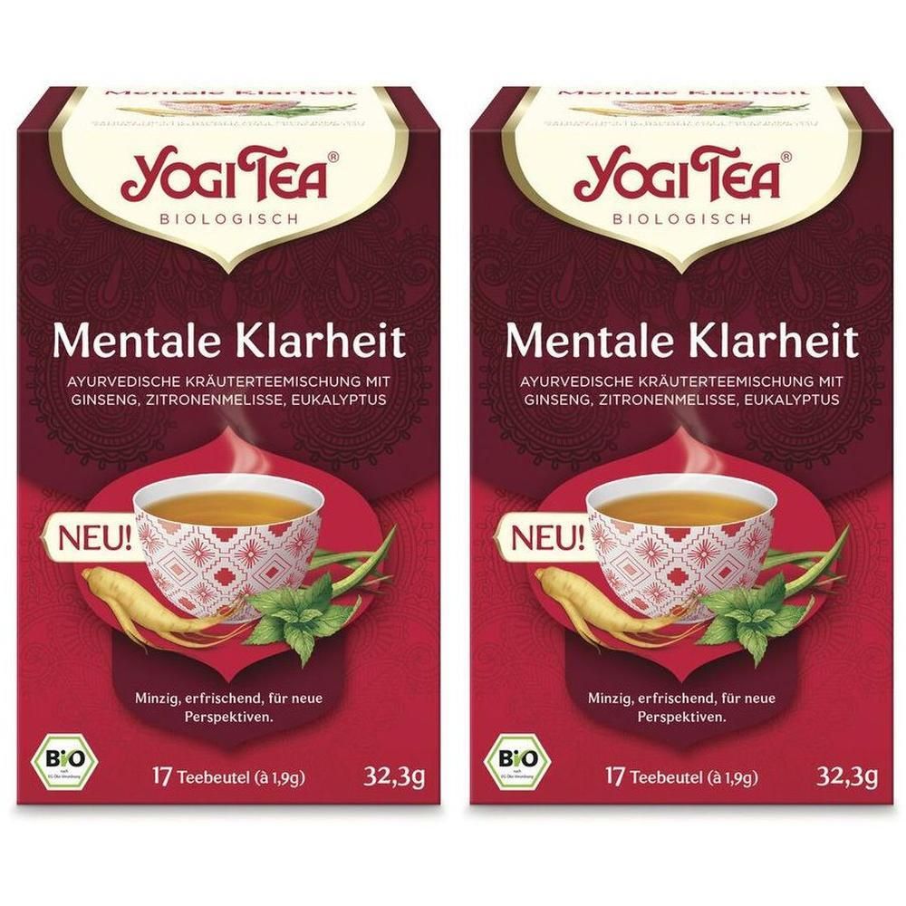 Yogi TEA Mentale Klarheit Bio 2x 2x17x1,9 g Filterbeutel
