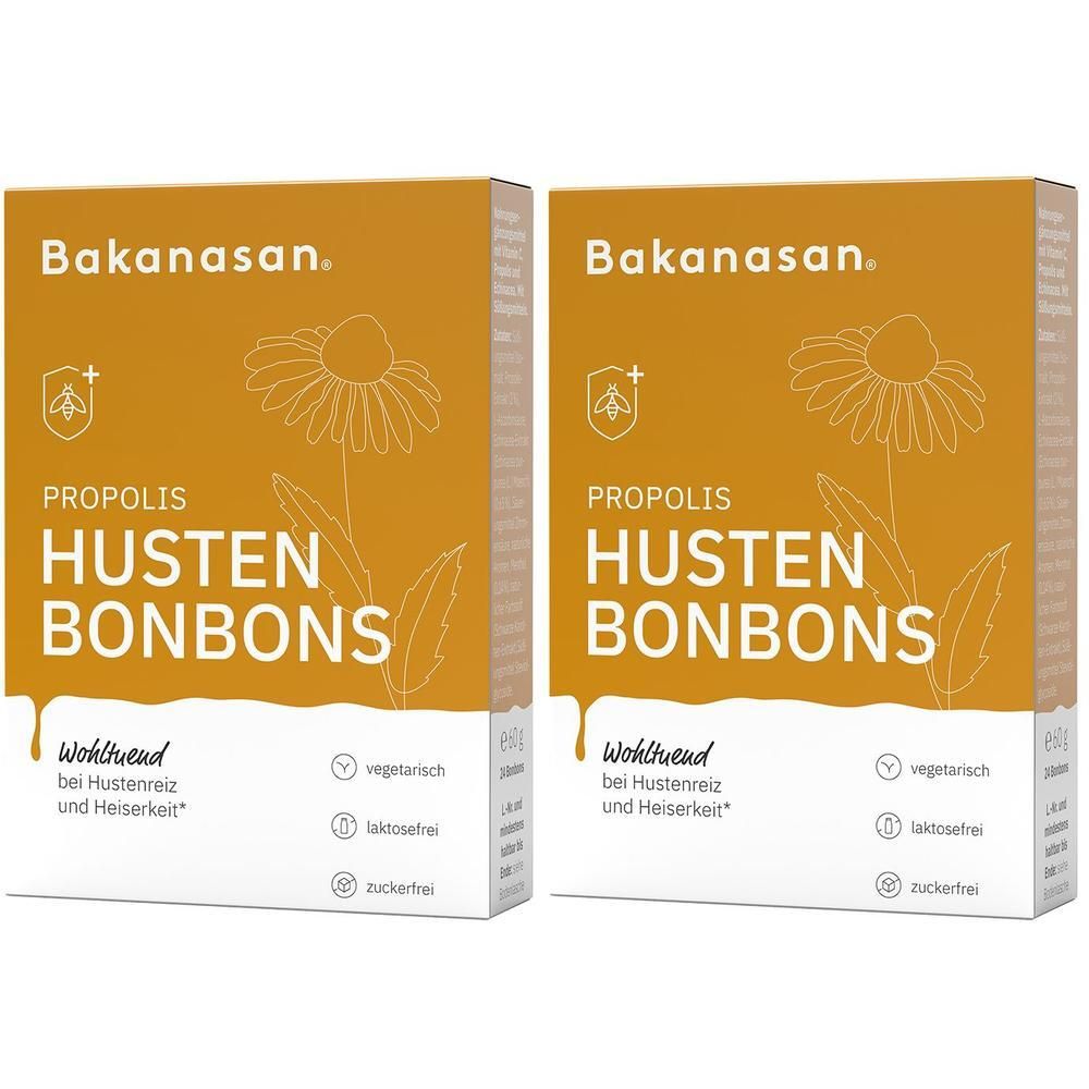 Bakanasan Propolis Hustenbonbons 2x 2x24 St Bonbons