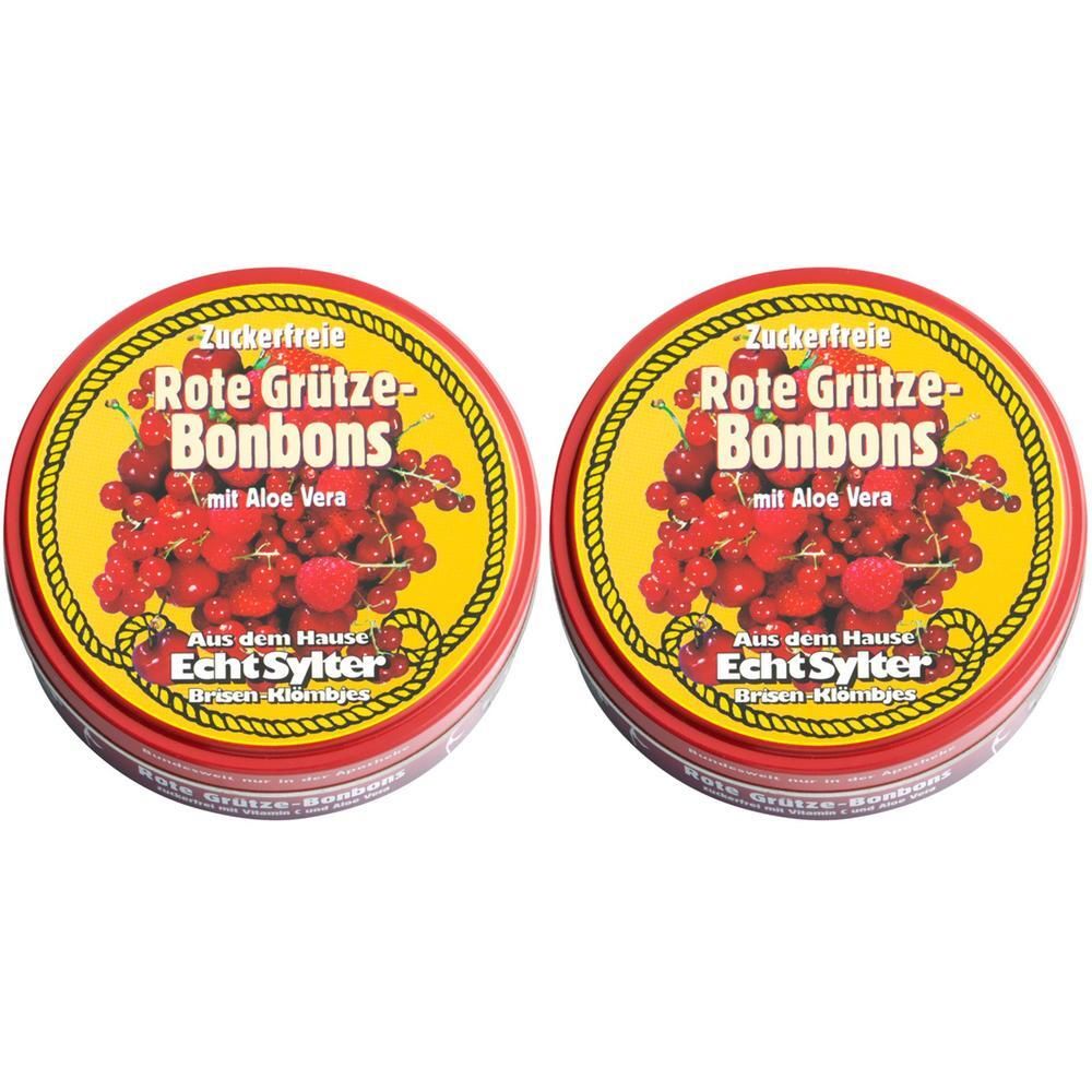 Echt Sylter Rote Grütze Bonbons zuckerfrei 2x 2x70 g