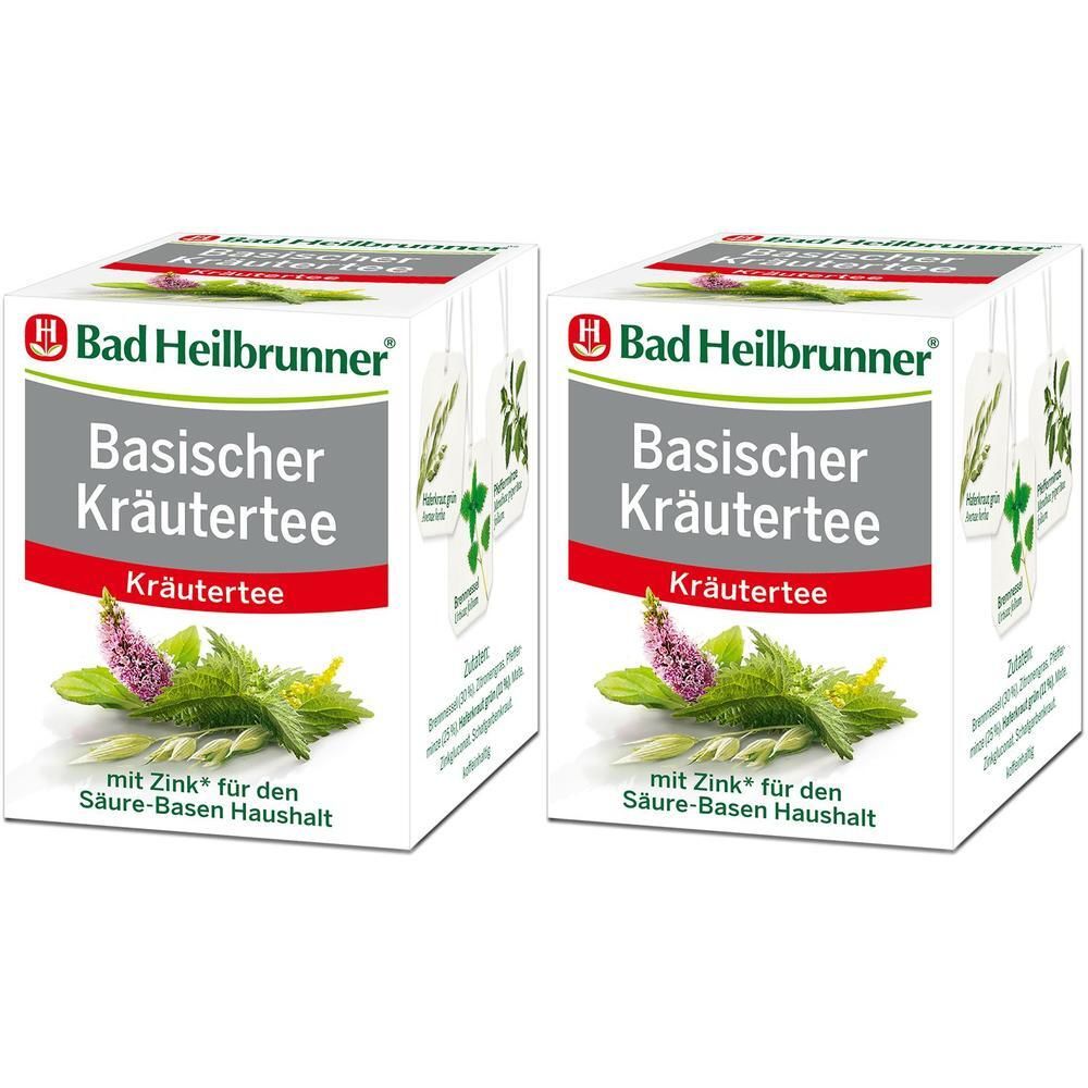 BAD Heilbrunner Basischer Kräutertee Filterbeutel 2x 2x8x1,8 g