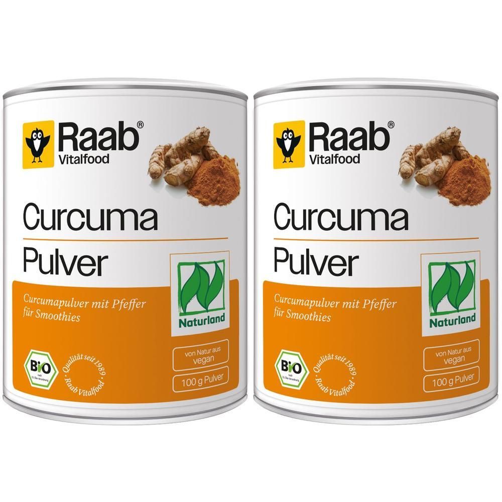 Raab Vitalfood Curcuma Bio Pulver 2x 2x100 g