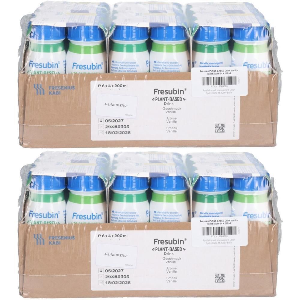 Fresubin Plant-Based Drink Vanille 2x 2x24x200 ml Flüssigkeit