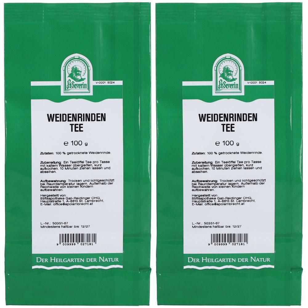 Weidenrinden Tee 2x 2x100 g