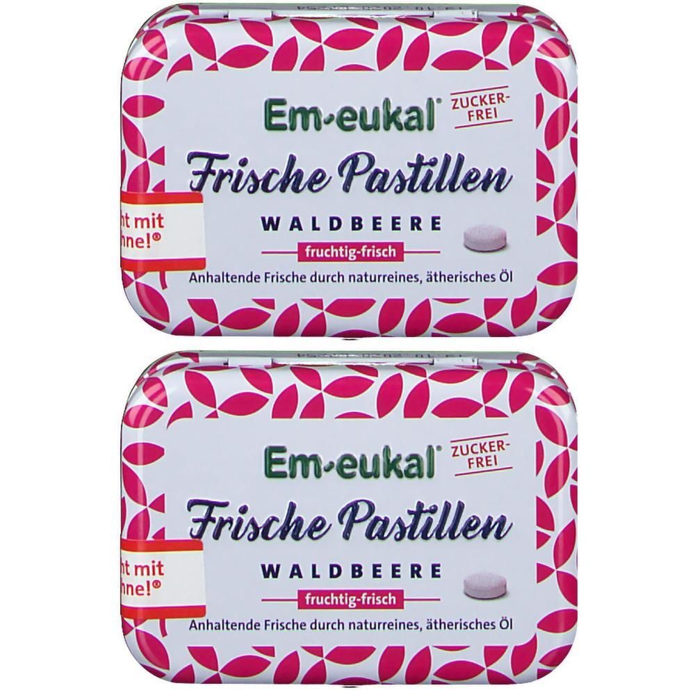 Em-Eukal Frische Pastillen Waldbeere zuckerfrei 2x 2x20 g