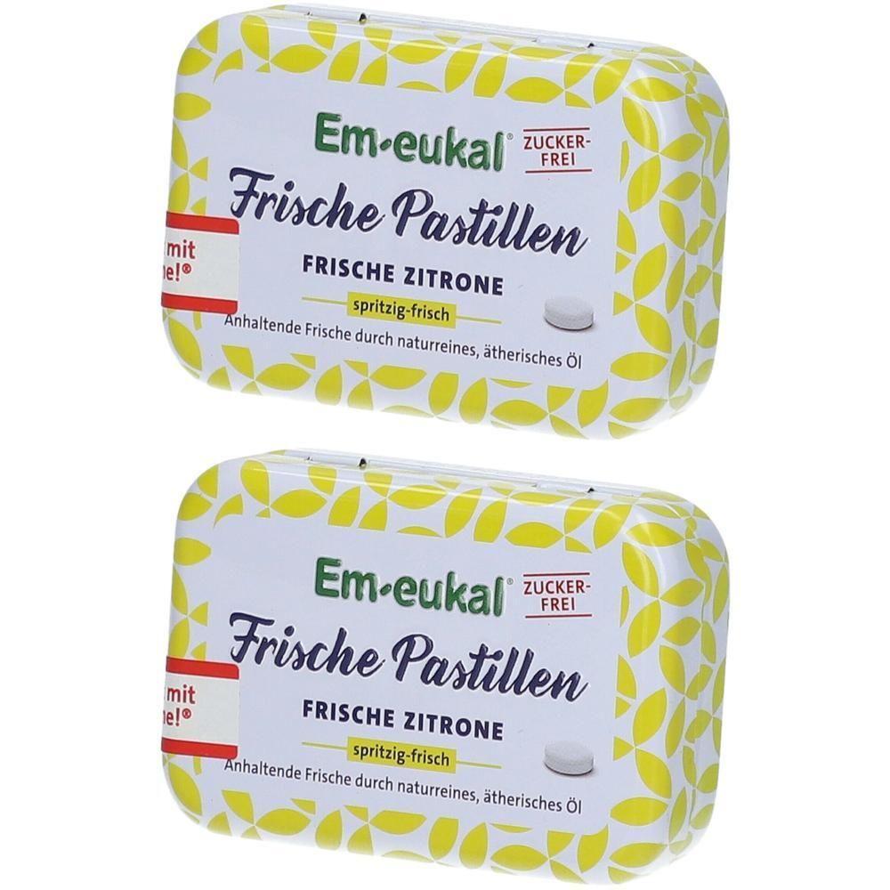 Em-Eukal Frische Pastillen Zitrone zuckerfrei 2x 2x20 g