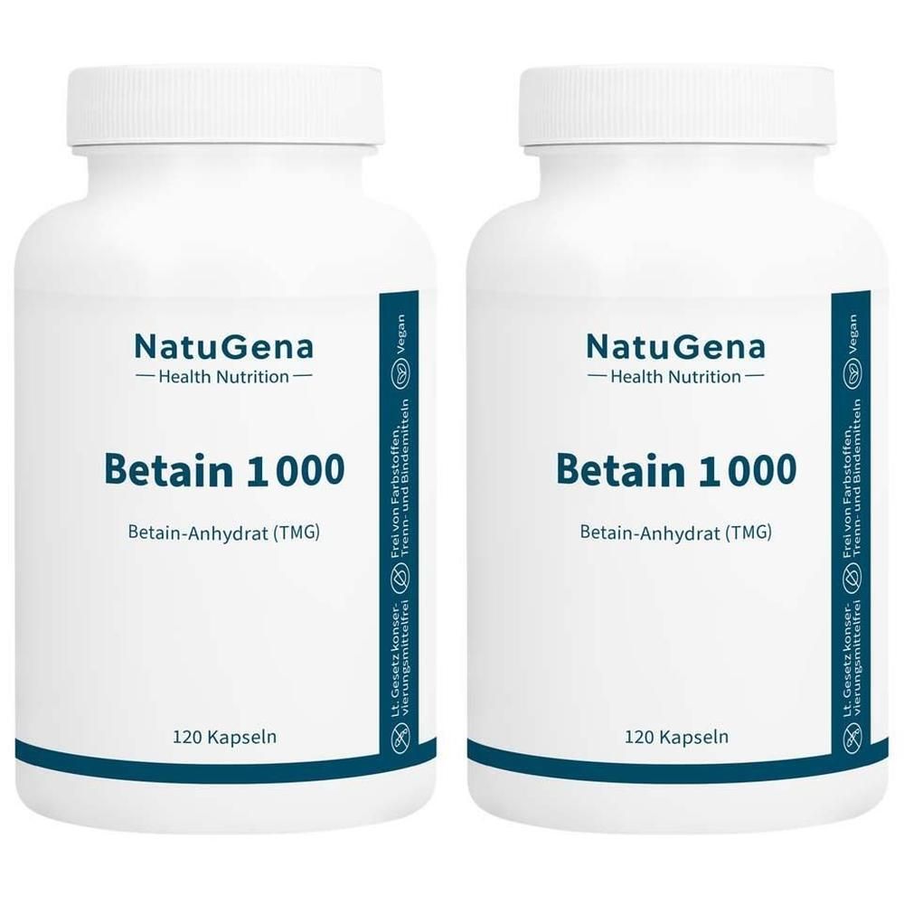 Betain 1000 TMG vegan Kapseln 2x 2x120 St