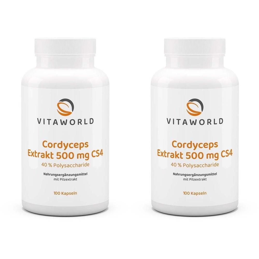Cordyceps Extrakt 500 mg CS4 40% Polysacchar.Kaps. 2x 2x100 St Kapseln